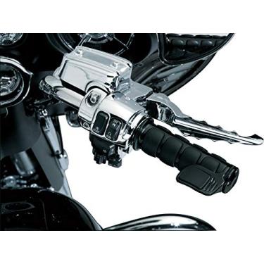 Imagem de Kuryakyn 6318 Premium ISO Contour Throttle Boss Motorcycle Guidão Grip Accessory: Ajuste universal, lado direito apenas, preto brilhante, pacote com 1, médio