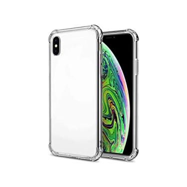 Imagem de Capinha Silicone Antichoque Transparente Compatível com Iphone X/XS