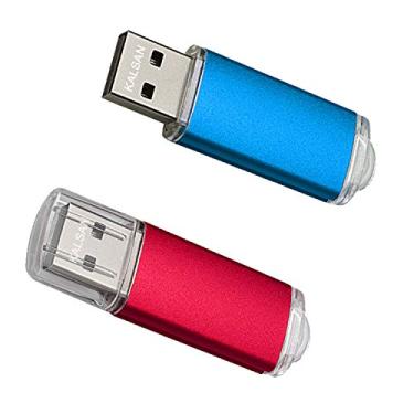 Imagem de U215-5PCS Flash Drive USB 2.0, Red/Blue, 64GB x 2