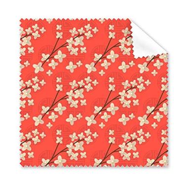 Imagem de Japan Black Branch Sakura pano de limpeza de tela de telefone limpador de óculos 5 peças