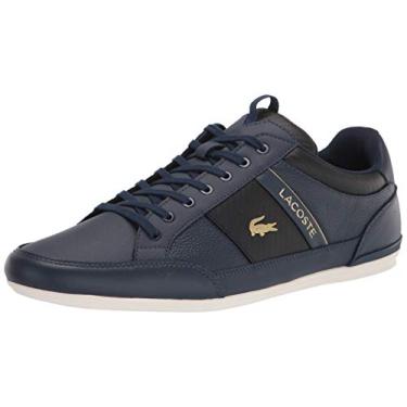 Imagem de Lacoste Tênis masculino Chaymon, Azul marinho/preto, 10