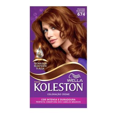Imagem de Kit Tintura Koleston Chocolate Acobreado 674
