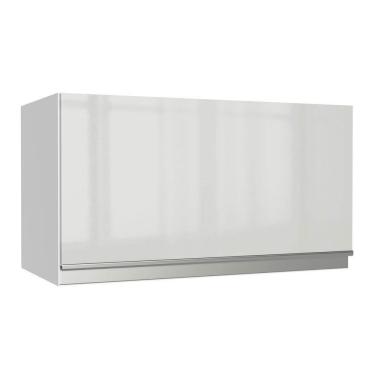 Imagem de Armário Aéreo Acordes 100% Mdf 60cm 1 Porta Branco Brilho
