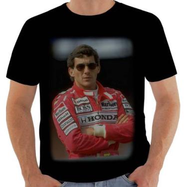 Imagem de Camiseta Camisa Lc 552 Ayrton Senna Do Brasil Formula 1 - Primus