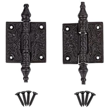 Imagem de H- 50CI dobradiça de ferro fundido vitoriano - 5 cm de altura x 5 cm de largura