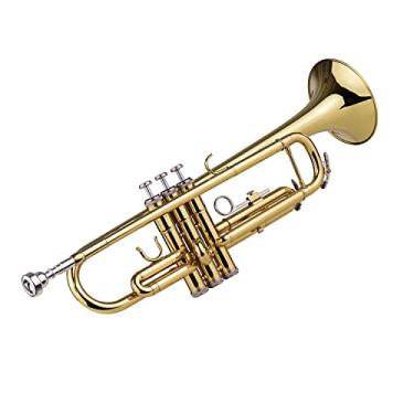 Imagem de Yuwao Trompete Bb B Flat Bronze Requintado Com Luvas Bocais