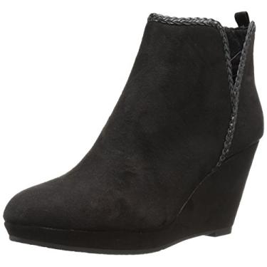 Imagem de CL by Chinese Laundry Bota feminina de cano curto, Camurça preta, 6