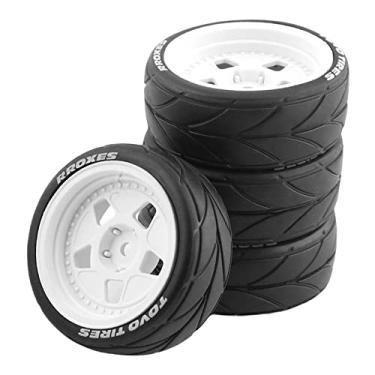 Imagem de YIJU 1/10 RC 12mm de Roda para Caminhão de Esteiras Car Buggy Acessórios, BRANCO