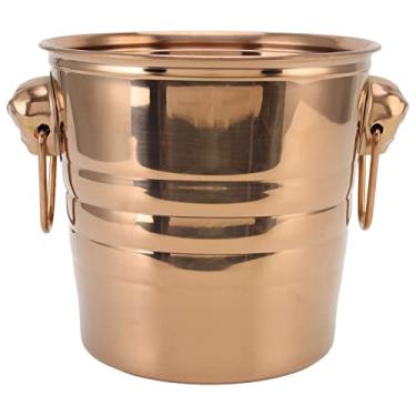 Imagem de Balde de Vinho,201 Balde de Gelo em A?o Inoxid¨¢vel Moldagem Integral Design de Camada Dupla Barra de Estilo de Boca Grande Balde de Vinho Champanhe, Refrigerador de Vinho (Rose Gold), Balde de V