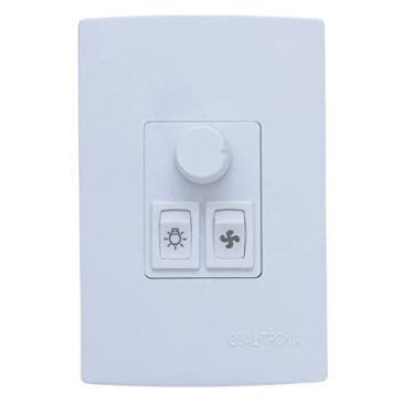 Imagem de Qualitronix QV371 Interruptor Para Ventilador De Teto Com Dimmer e Controle Giratório - 1 Lâmpada