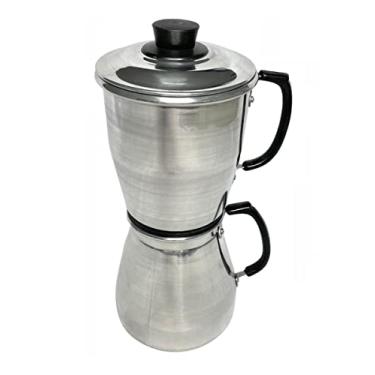 Imagem de Cafeteira Alumínio Craqueada Cafeteira Econômica Preta 1,5L (Polida)