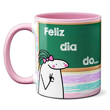 Imagem de Caneca Feliz Dia Dos Professores Flork Meme Professora Boa (Rosa)
