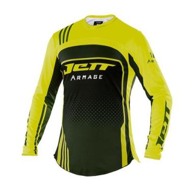 Imagem de Camiseta Camisa Motocross Trilha Off Road Jett Armage Adulto Leve Resi