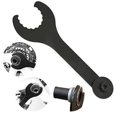 Imagem de Chave de bicicleta JTDEAL, suporte inferior, elastano, aço carbono, instalação, remoção, chave de elastano, chave preta de eixo de bicicleta, ferramenta de chave para Shimano Hollowtech 2 (22 cm de comprimento)