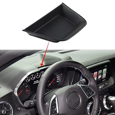 Imagem de JeCar Organizador de bandeja de painel para console central Acessórios de armazenamento internos compatíveis com Chevy Camaro 2016-2020