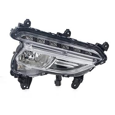 Imagem de JESYMBX Para Hyundai Santa Fe Sport 2016-2018 conjunto de lâmpada de neblina LED DRL lâmpada de corrida diurna lâmpada de neblina farol peças automotivas lado direito do passageiro