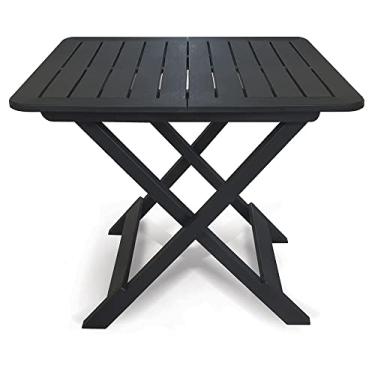 Imagem de MESA QUADRADA DOBRAVEL PRETA