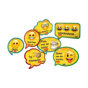 Imagem de Kit Placas Emoji Festcolor 9Und