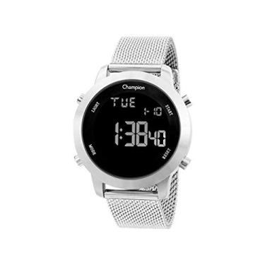 Imagem de Relogio Feminino Digital Prata Champion Fashion Original + NF
