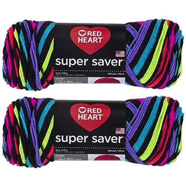 Imagem de Compra a granel: Super Saver Red Heart (pacote com 2) (néon, 142 g cada novelo)