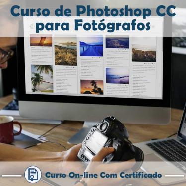 Imagem de Curso Online em videoaula de Photoshop CC para Fotógrafos com Certificado + 2 brindes