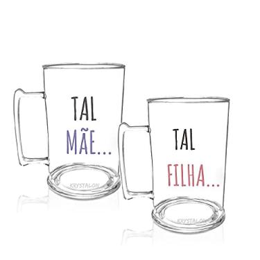 Imagem de Kit 2 Canecas Chopp Personalizadas Dia das Mães - Tal Mãe, Tal filha.