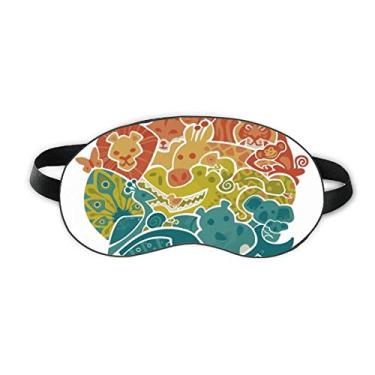 Imagem de Blue Ocean Fish Abstract Illustrate Sleep Eye Shield Soft Night Blinfold Shade Cover