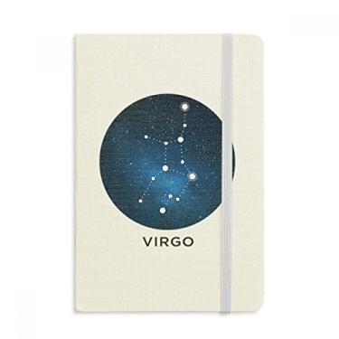 Imagem de Caderno oficial do signo do zodíaco da Virgem Constellation em tecido rígido clássico diário