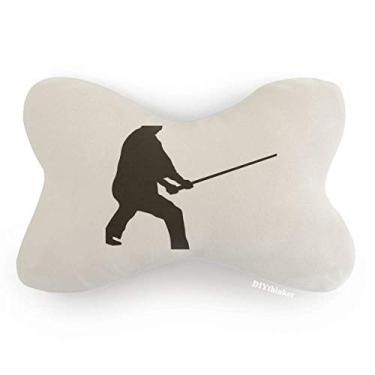 Imagem de DIYthinker Shaolin Stick Chinês Kung Fu Arte Marcial Carro Acabamento Pescoço Decoração Almofada Almofada Almofada