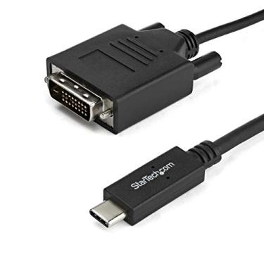 Imagem de StarTech. com cabo USB-C para DVI de 1 m - Cabo adaptador de vídeo USB tipo C - 1920 x 1200 - Preto (CDP2DVIMM1MB)