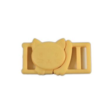 Imagem de Fivelas em forma de gato West Coast Paracord Breakaway – 3/8 polegadas (amarelas, pacote com 10)