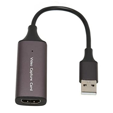 Imagem de Placa de Captura de Vídeo, HDMI para USB Placa de Captura de áudio 4K 30Hz HD Cam Link Card para Jogos, Ensino, Reunião, Plug and Play