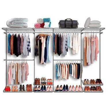 Imagem de Arara Cabideiro Aramado Trilho Sapateira Maleiro 3,10m BR