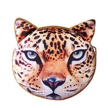 Imagem de Chaveiro carteira elegante e bonito de desenho animado animal presente bolsa bolsa cartão bolsa chave carteira impressão tigre 3D, Q, One Size