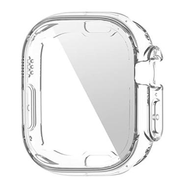 Imagem de SAWIDEE Capa transparente 360 totalmente macia para Apple Watch 8 Ultra 49mm TPU Slim Screen Protector para iWatch Series 8 49MM Case (Cor: Transparente, Tamanho: Ultra 49mm)