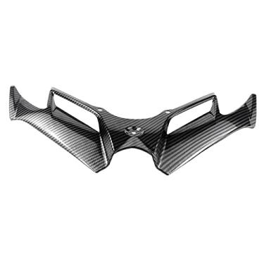 Imagem de balikha Winglet de carenagem dianteira de motocicleta Aerodinâmica da capa da asa para aerofólio Nmax125 Nmax155, suporte de suporte, padrão ondulado de água
