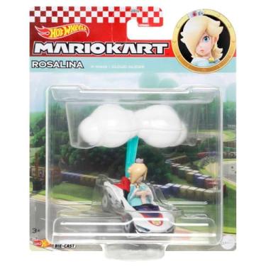 Imagem de Hot Wheels Mario Kart Die-cast Rosalina P-Wing + Cloud Glider