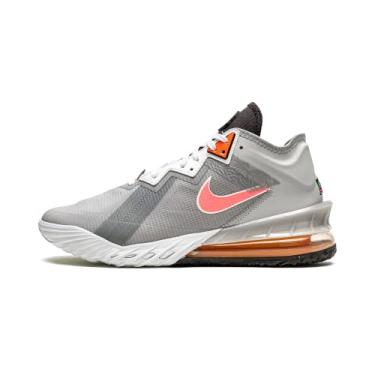 Imagem de Nike Lebron XVIII Pulso cinza fumê baixo claro/pôr do sol/preto/branco, Cinza claro fumê (Sunset Pulse), 39 BR