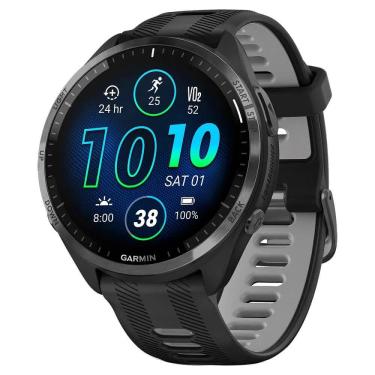 Imagem de Relógio Smartwatch e Monitor Cardíaco de Pulso e gps Garmin Forerunner 965 Preto