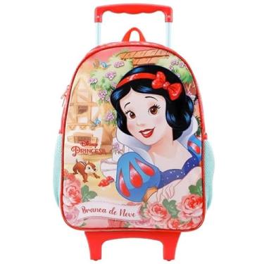 Imagem de Mochila Escolar, Infantil, com Rodinha, Branca de Neve X - Xeryus