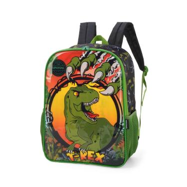 Imagem de Mochila Escolar infantil de Costas Menino Dinossauros