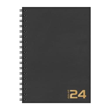 Imagem de Agenda Diária 2025 Mônaco 17,0 x 24,0cm 352pág 60g/m² Preto Redoma