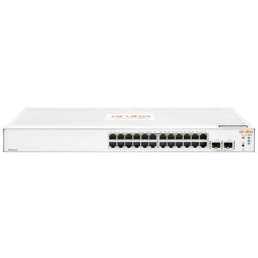 Imagem de Switch 24 Portas HPE Aruba Instant On 1830 - Gerenciavel - 24 portas Gigabit + 2 portas SFP - JL812A