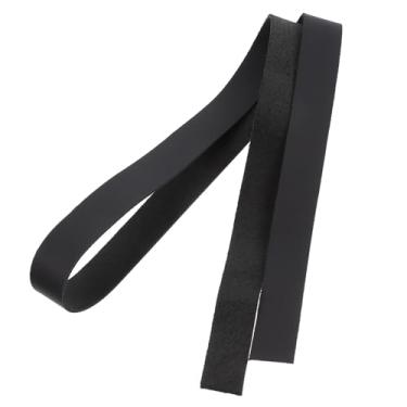Imagem de NUOBESTY cinto preto alça de couro para bolsa alças de bolsa de couro DIY faixa coleira tiras de couro semi-acabadas cinto de couro para artesanato manual cafetão bolsas pulseira de couro