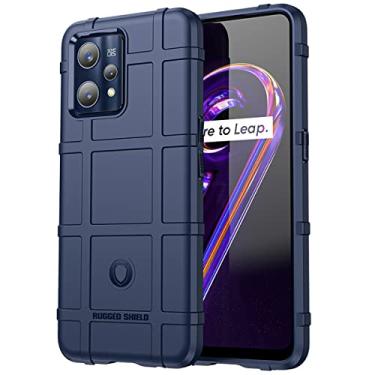 Imagem de CCSmall Capa para Realme 9 Pro +, resistente à prova de choque, grau militar, testada, contra queda, capa de telefone de campo para Realme 9 4G/Narzo 50 Pro/Realme 9 Pro+ HD azul