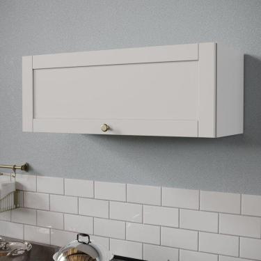 Imagem de Armário Aéreo Porta Basculante 90cm Arizona CabeCasa MadeiraMadeira Branco