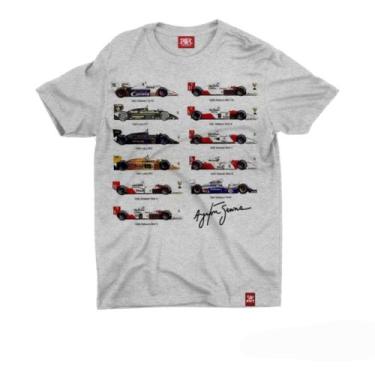Imagem de Camiseta Ayrton Senna Cinza - Chemical