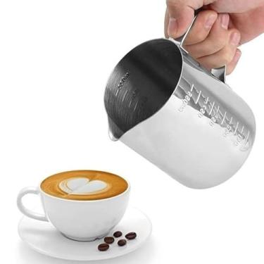 Imagem de Jarra Inox Pitcher 350ml Cremeira Leiteira Barista Americana