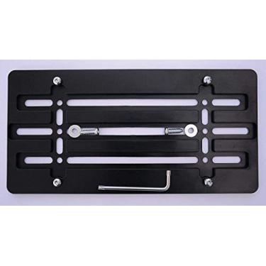 Imagem de Suporte de placa de licença de para-choque dianteiro para Chrysler 2000-2023, conjunto de suportes de placa com 6 parafusos de parafuso exclusivos e kit de chave inglesa, kit de montagem de etiqueta