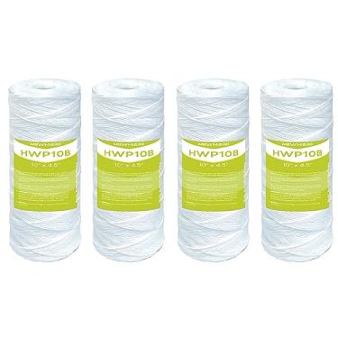 Imagem de MewMore Cartucho de filtro de água de 50 mícrons para toda a casa, filtros de sedimentos para água de poço, substituição para 84637, WPX5BB97P, WP10BB97P, WP25BB97P - cartuchos de 25,4 cm x 11,4 cm -